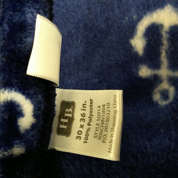 HB Baby Blanket Anchor Print - Picture 5 of 5